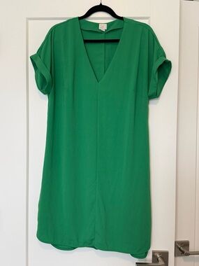 a new day Bright Green V-Neck Dress